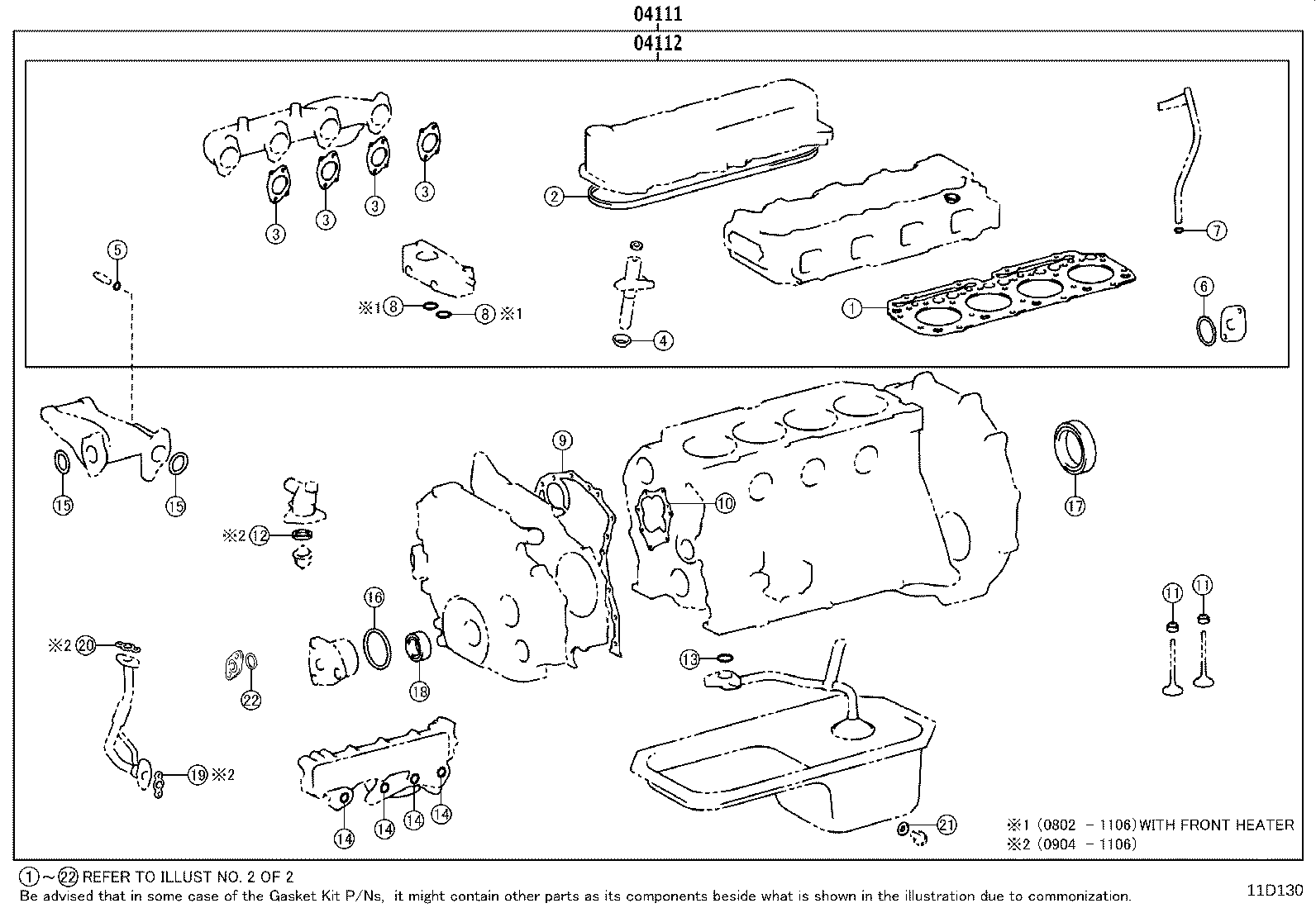 Engine Overhaul Gasket Kit