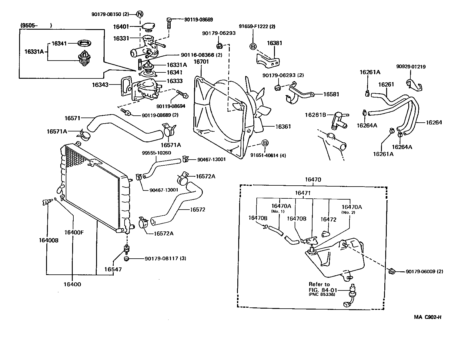 Radiator Water Outlet