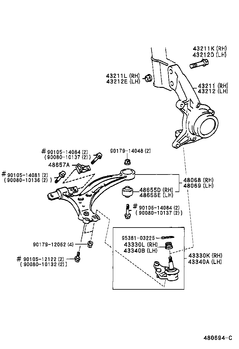 Front Axle Arm Steering Knuckle
