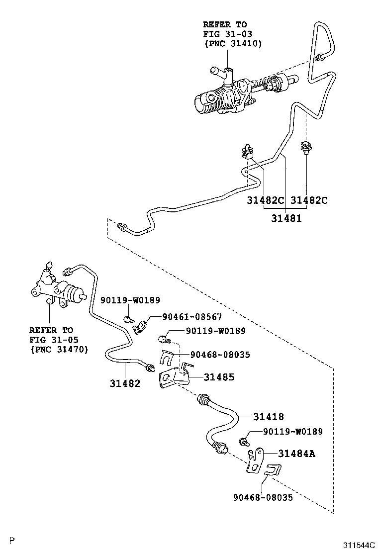 Clutch Pedal Flexible Hose