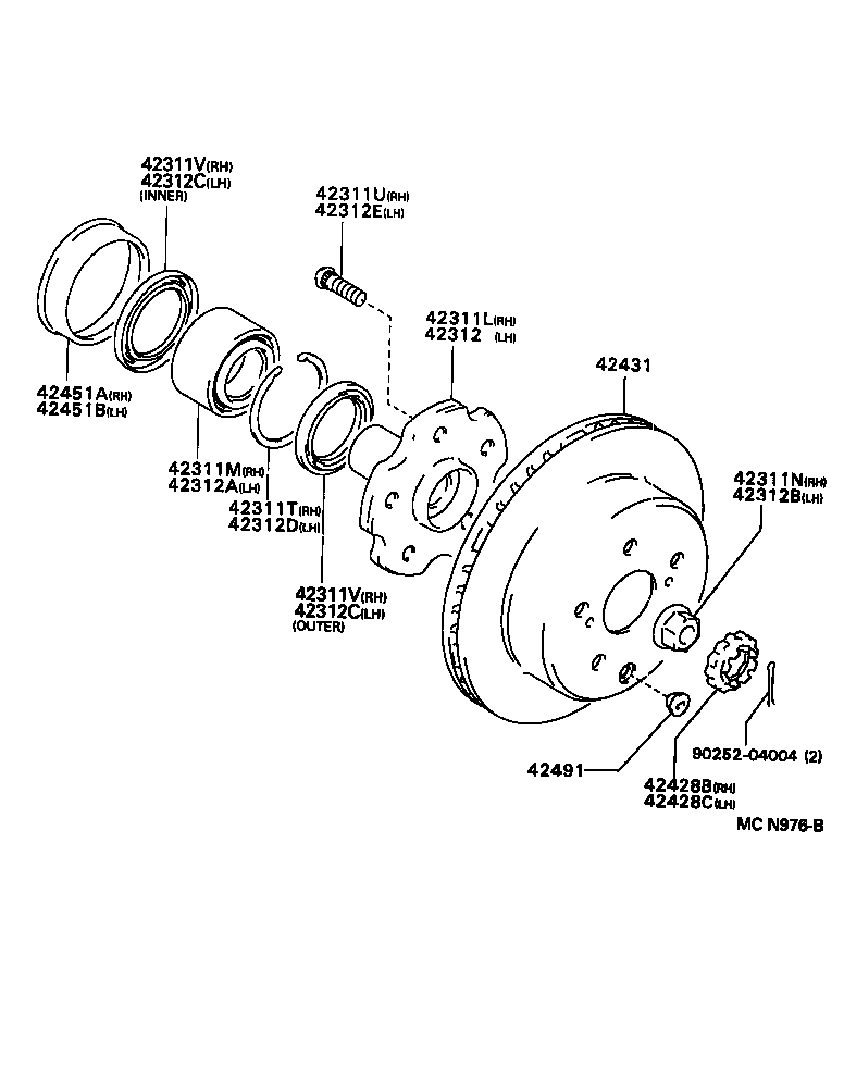 Rear Axle Shaft Hub