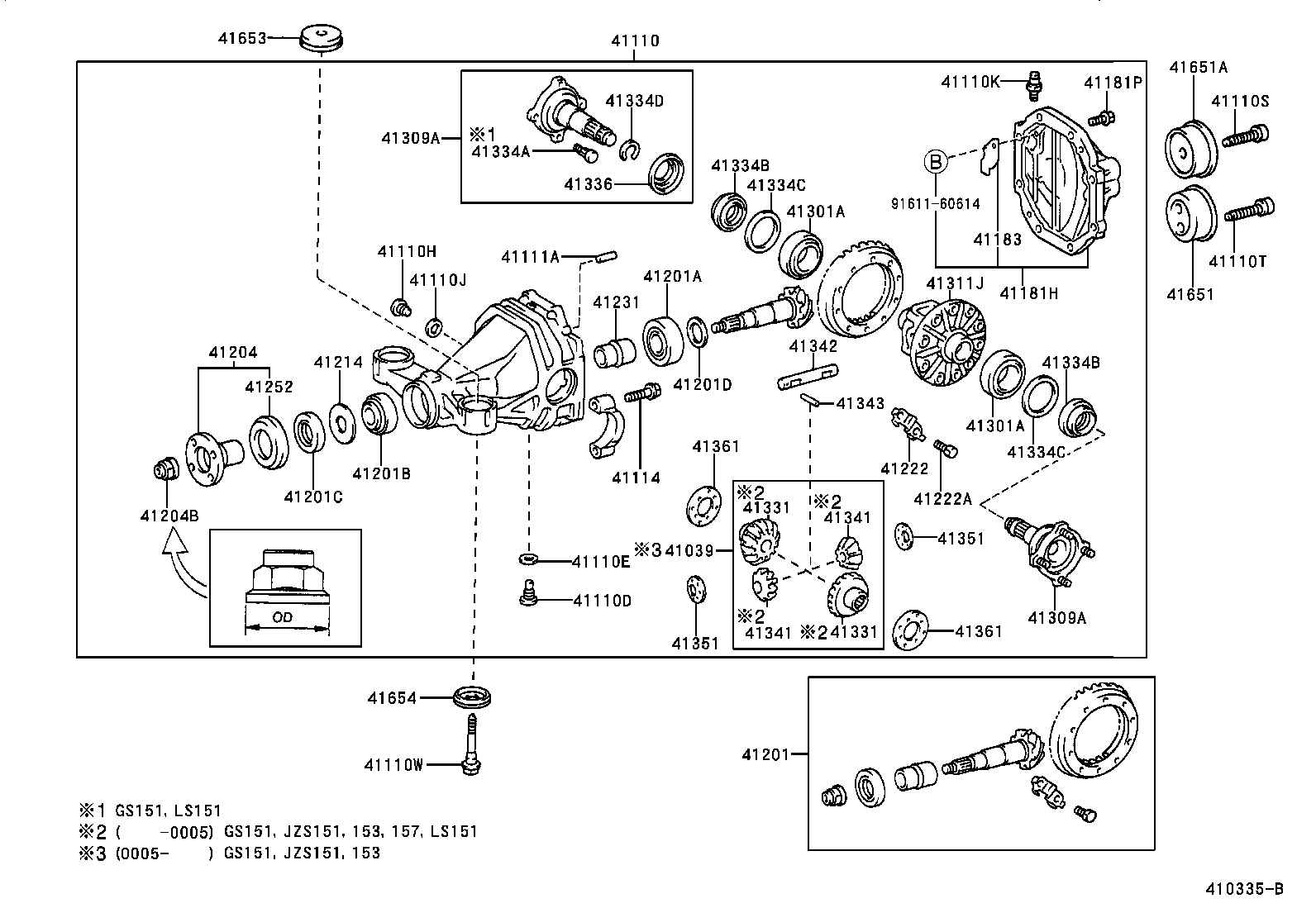 Rear Axle Housing Differential