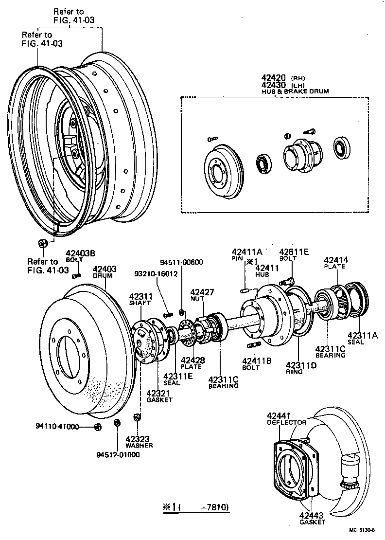 Rear Axle Shaft Hub