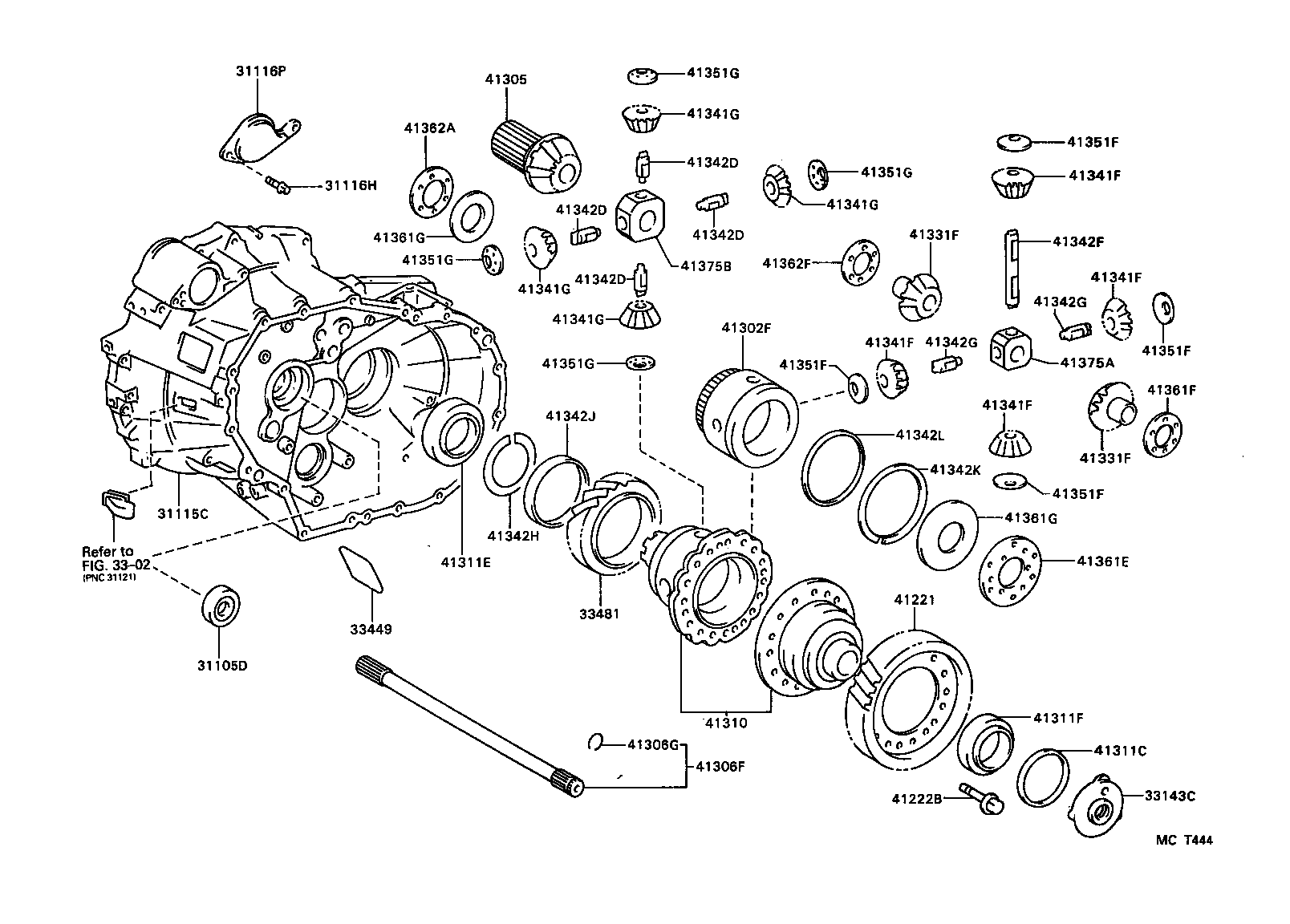 Front Axle Housing & Differential