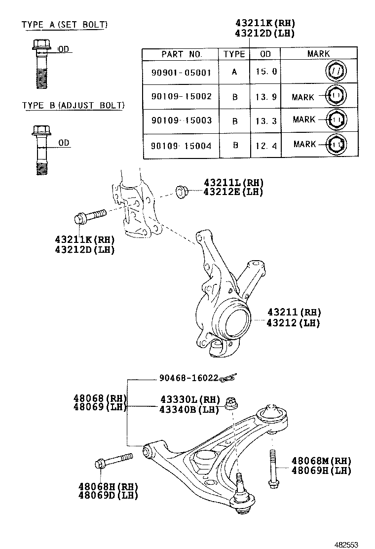 Front Axle Arm Steering Knuckle