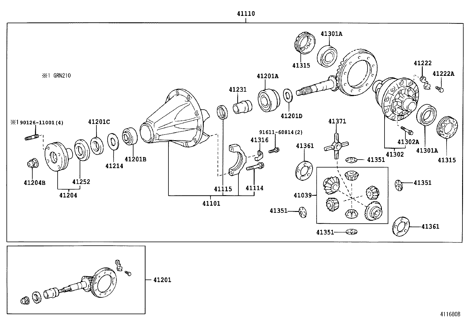 Rear Axle Housing Differential