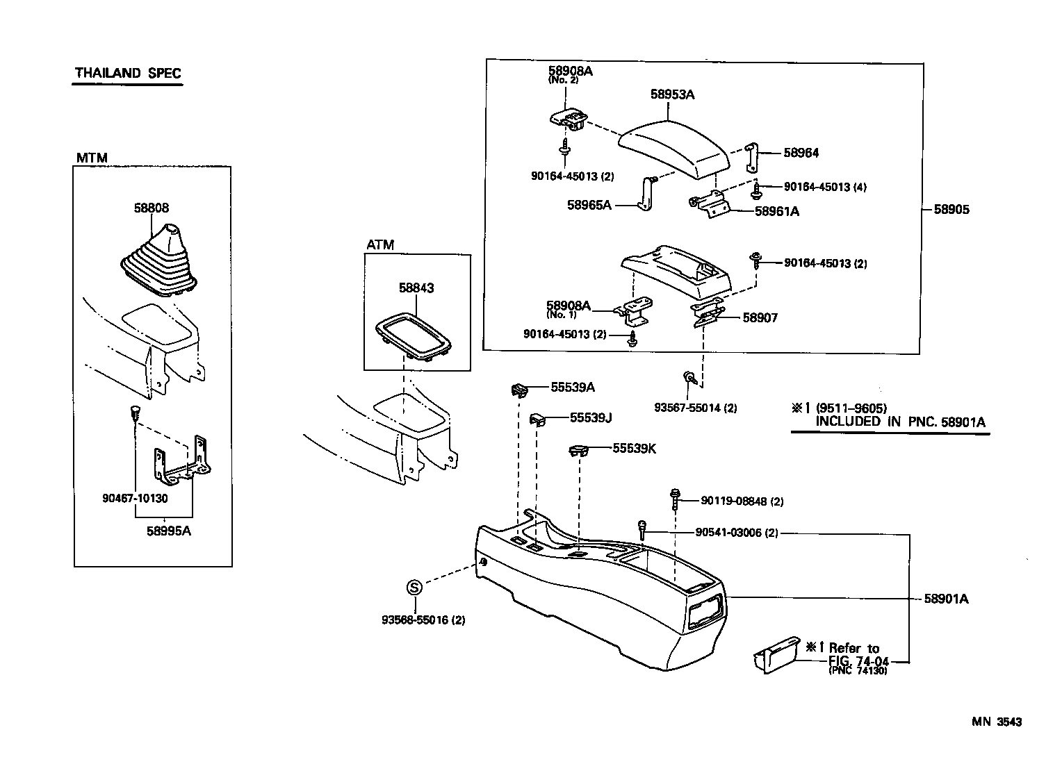 Console Box & Bracket