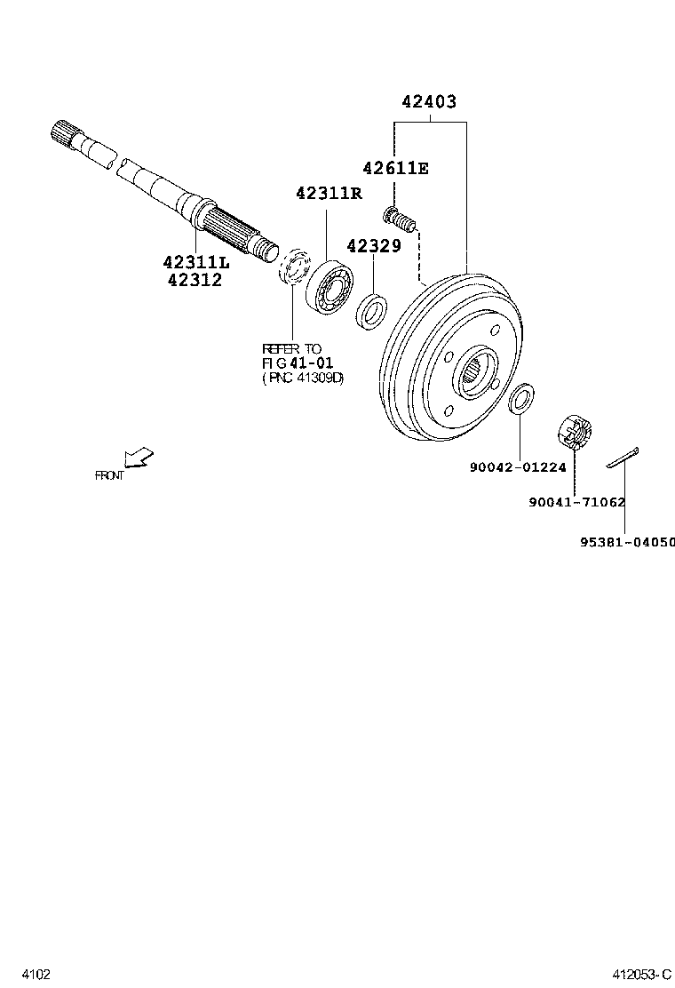 Rear Axle Shaft Hub