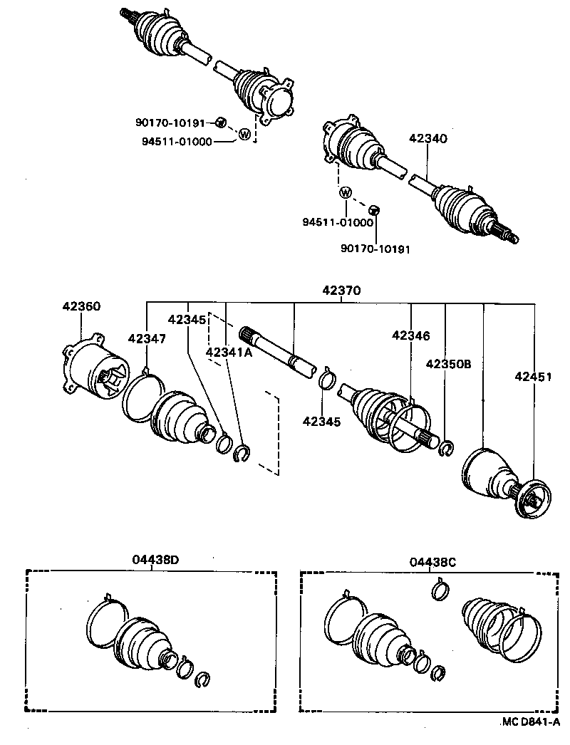 Rear Axle Shaft Hub