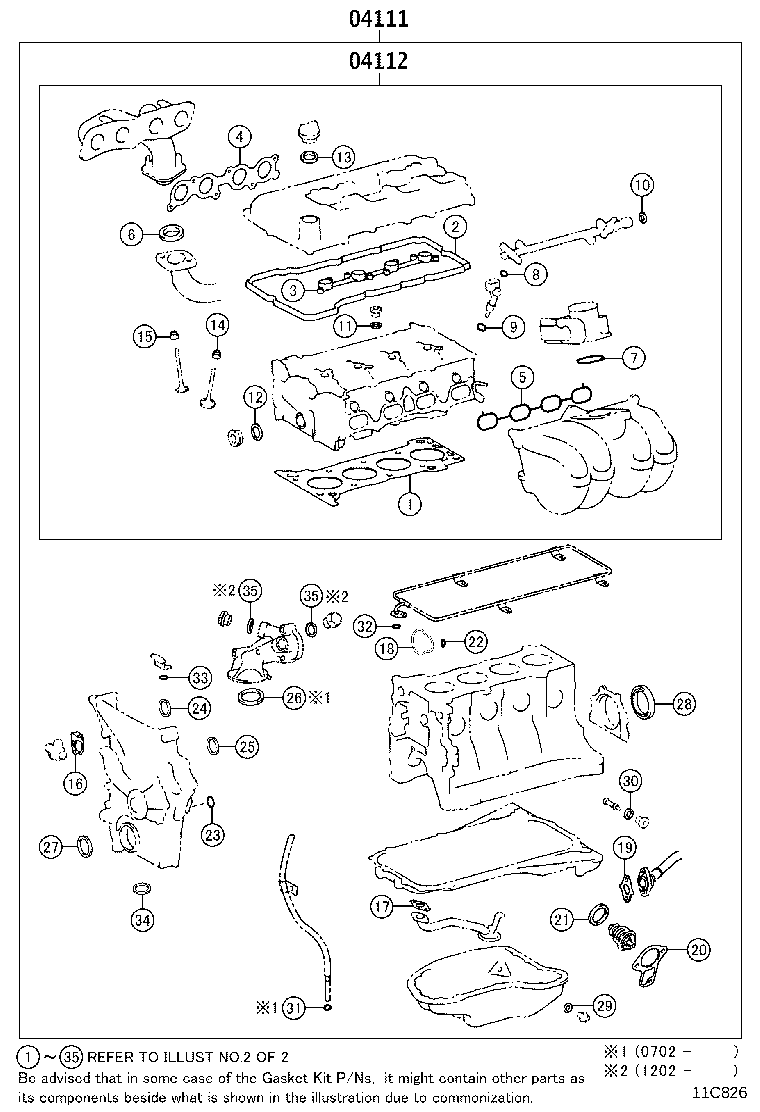 Engine Overhaul Gasket Kit