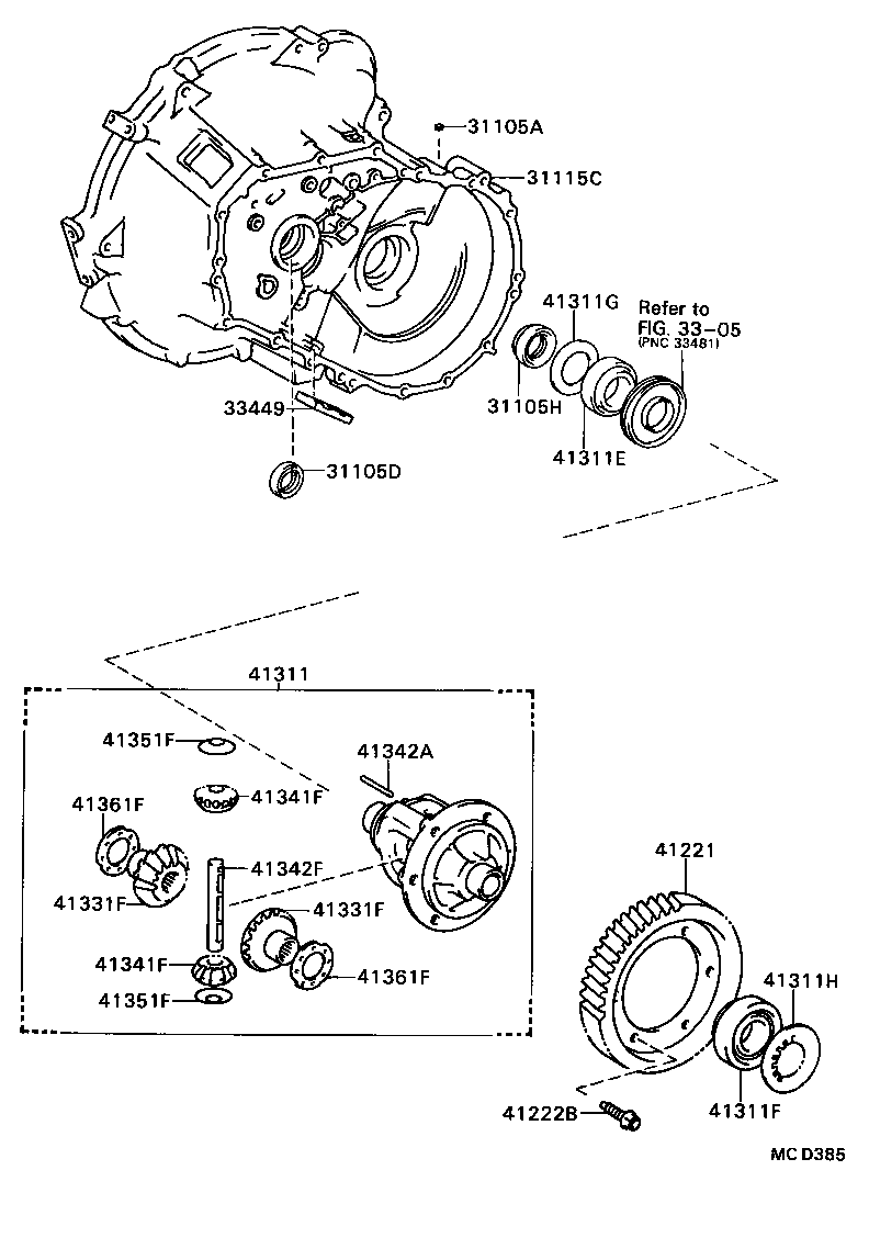 Front Axle Housing & Differential