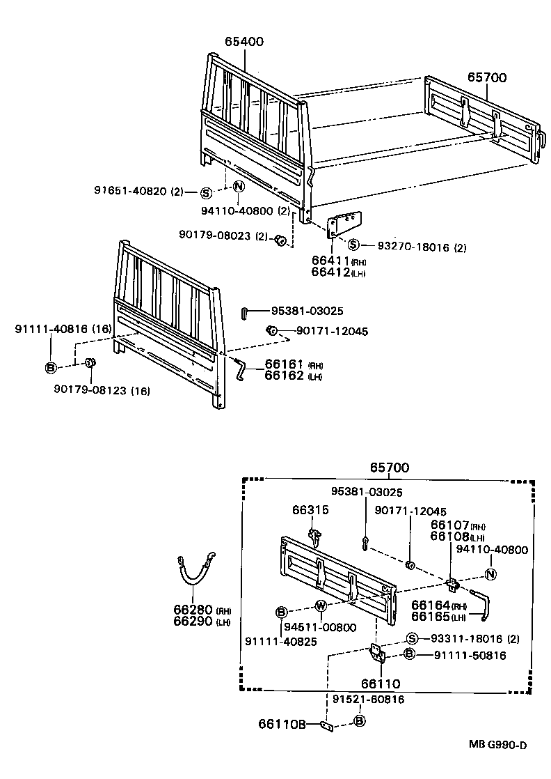 Rear Body Guard Frame Tail Gate