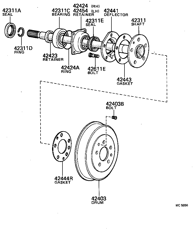 Rear Axle Shaft Hub