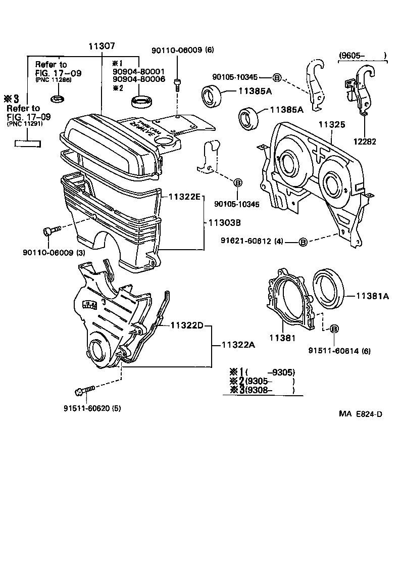 Timing Gear Cover & Rear End Plate