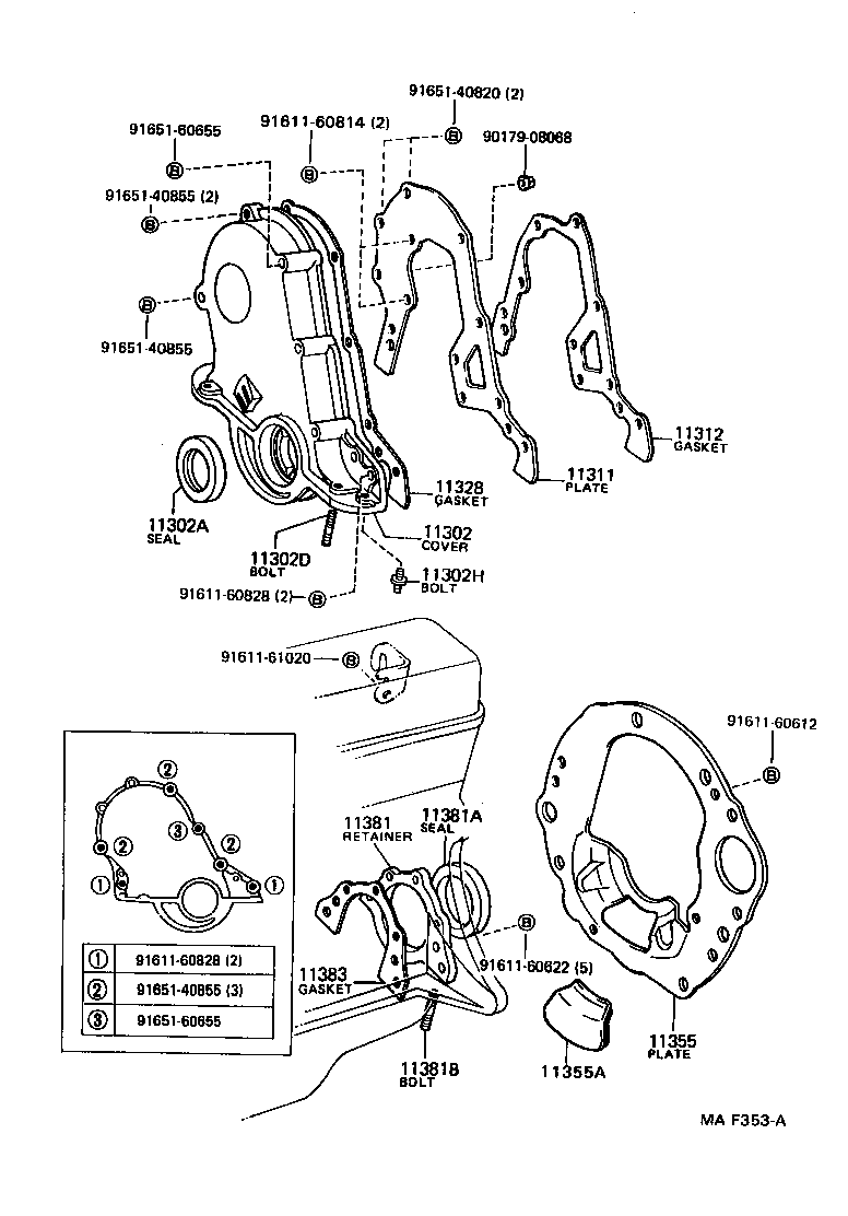 Timing Gear Cover & Rear End Plate