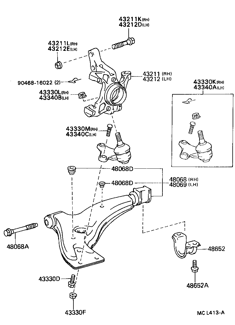 Front Axle Arm Steering Knuckle