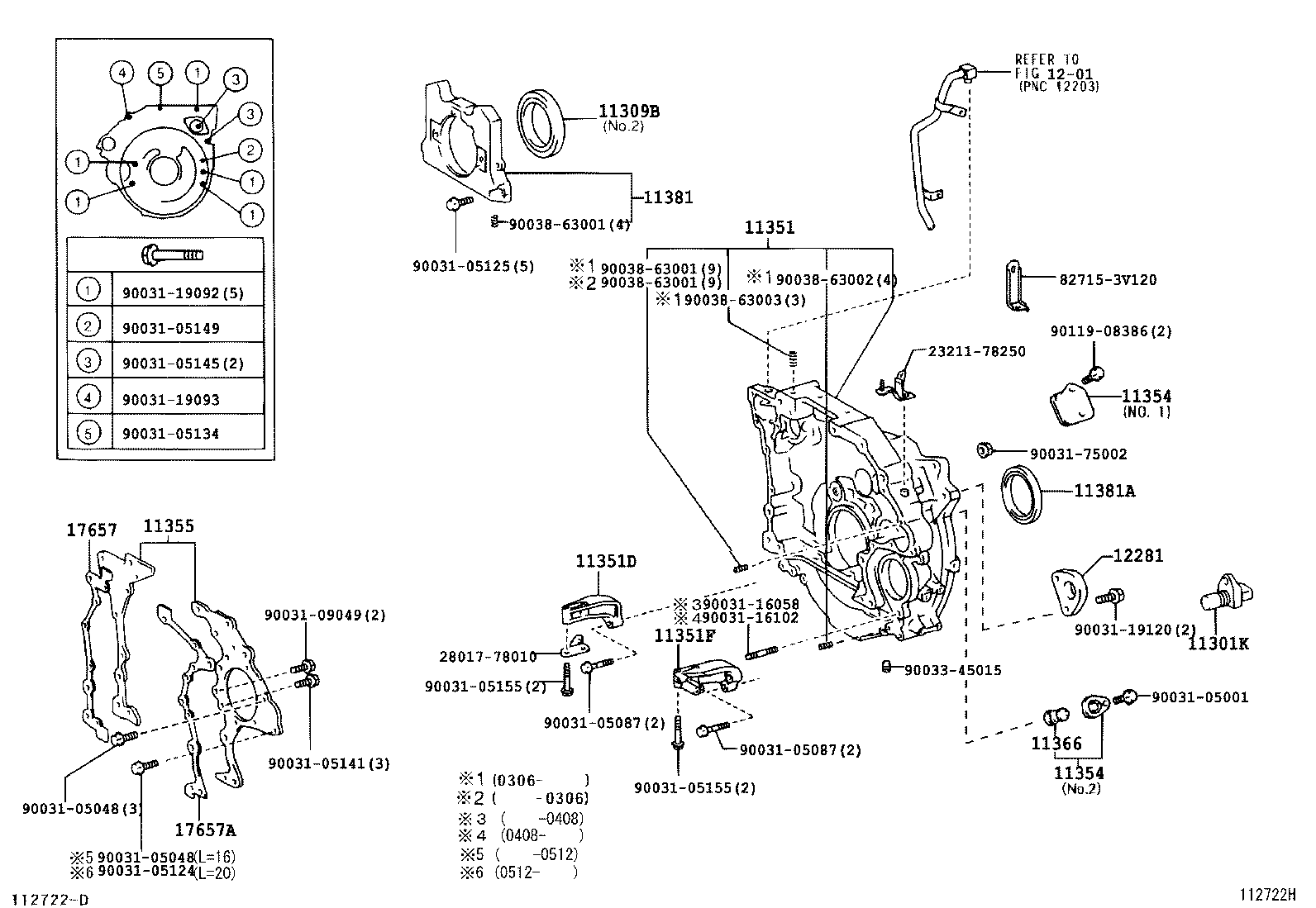 Timing Gear Cover & Rear End Plate
