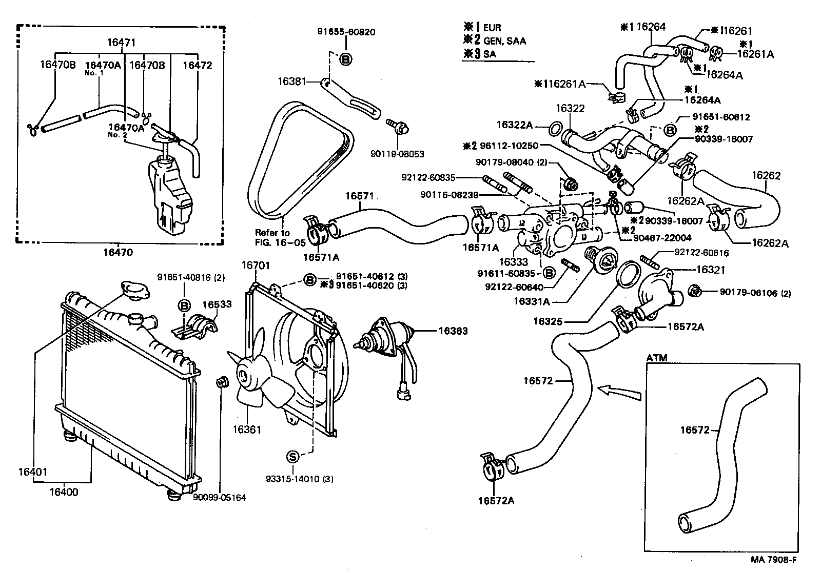 Radiator Water Outlet