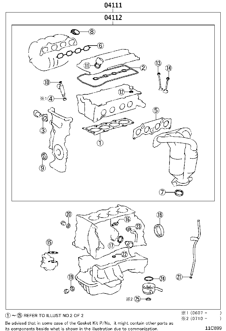 Engine Overhaul Gasket Kit