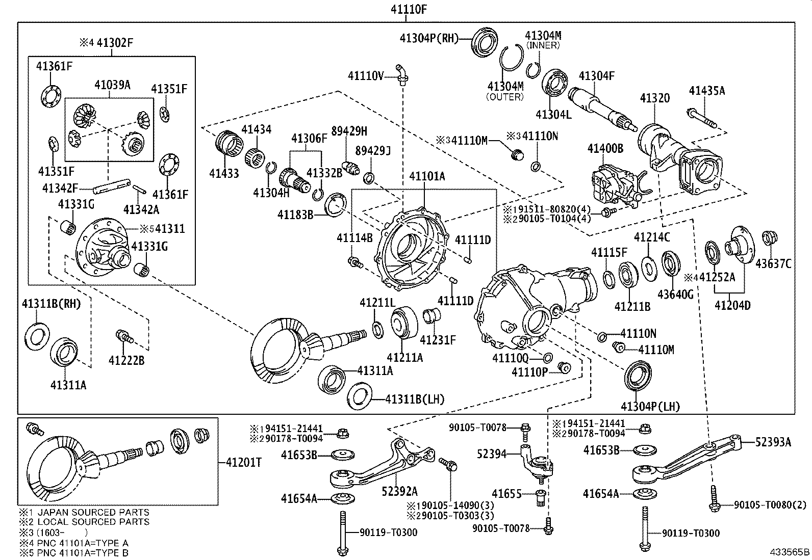 Front Axle Housing & Differential