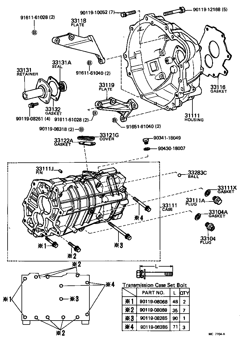 Clutch Housing + Transmission Case