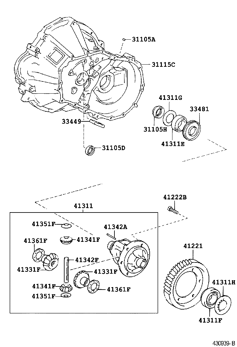 Front Axle Housing & Differential