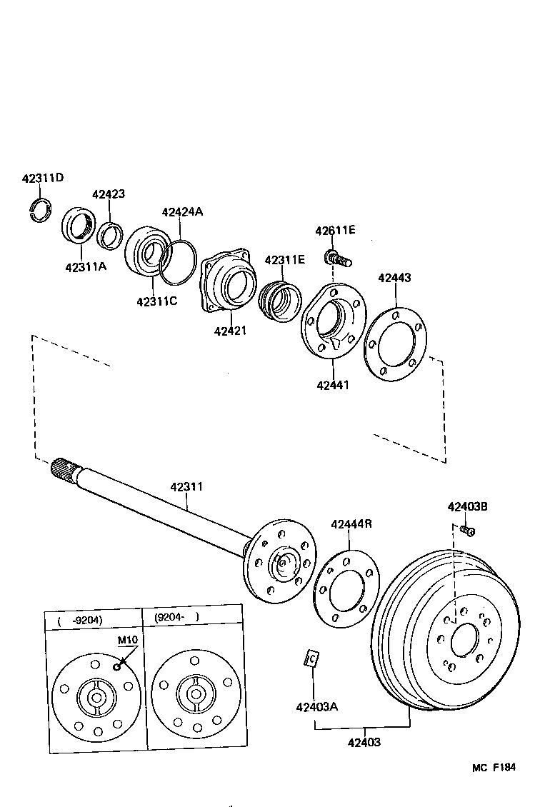Rear Axle Shaft Hub