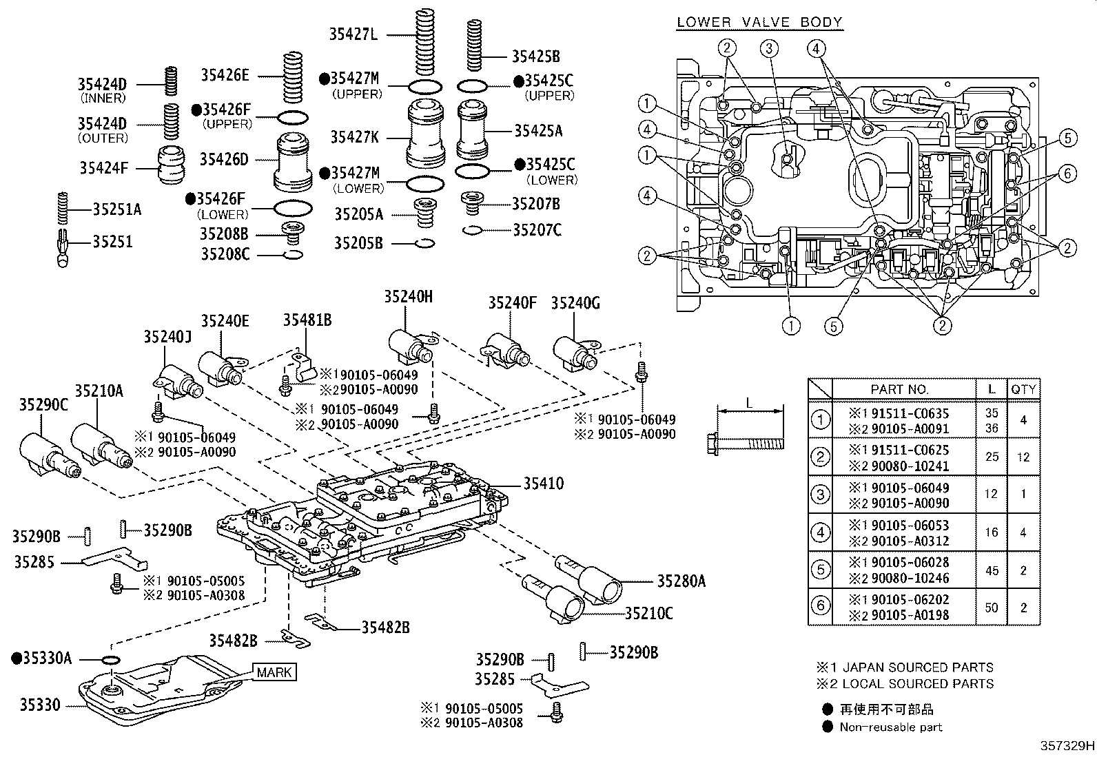 Colador de aceite del cuerpo de válvula