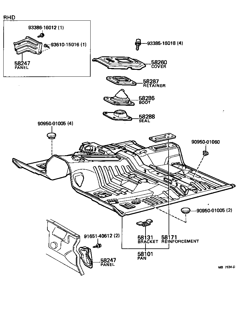 Floor Pan & Lower Back Panel