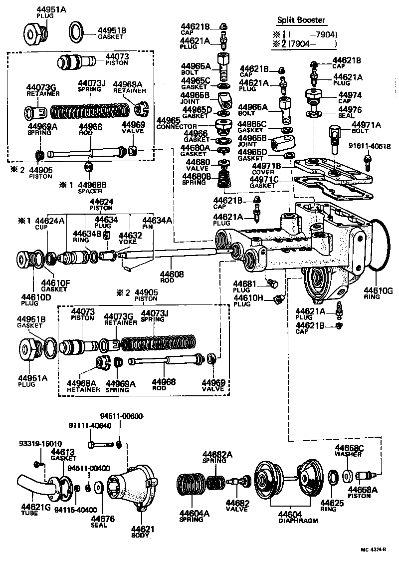 Brake Booster & Vacuum Tube