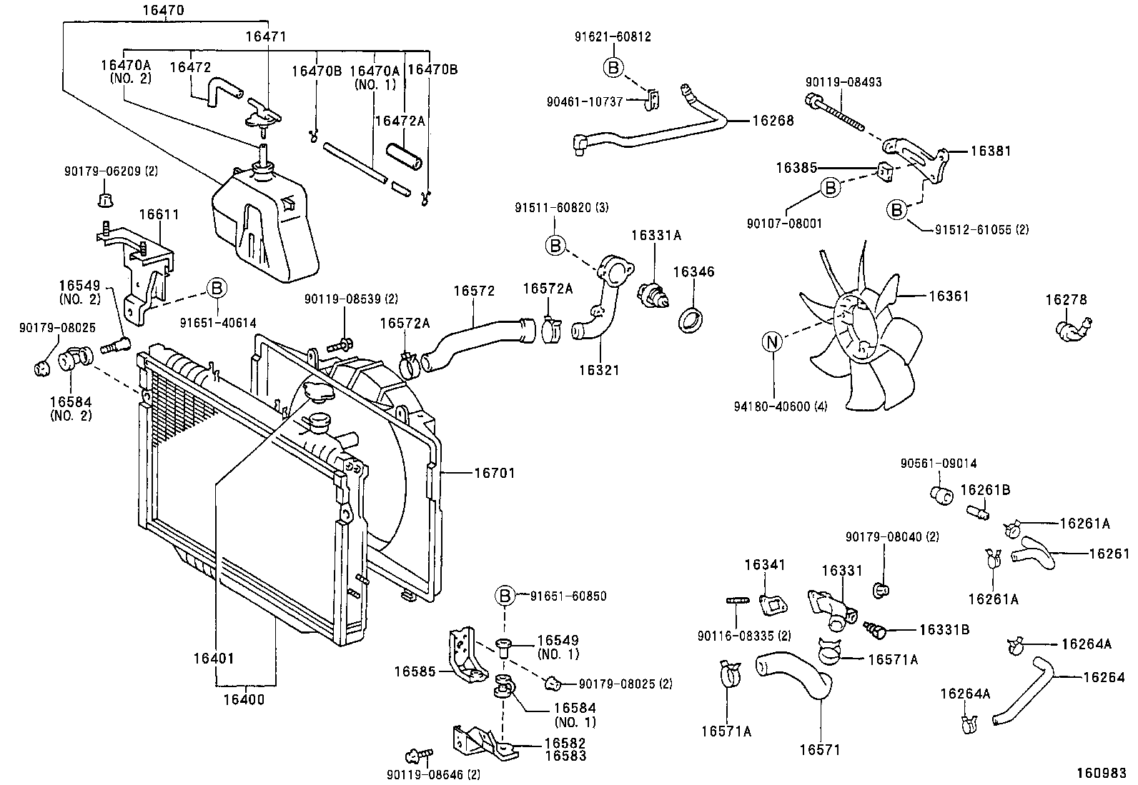 Radiator Water Outlet