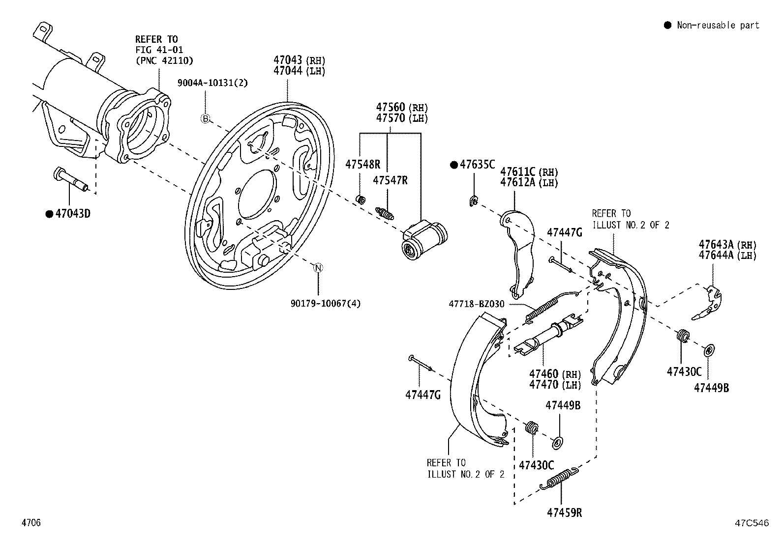 Rear Drum Brake Wheel Cylinder Backing Plate