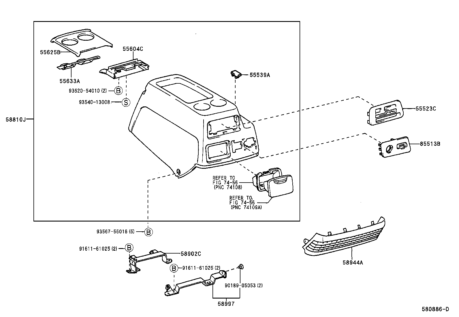 Console Box & Bracket