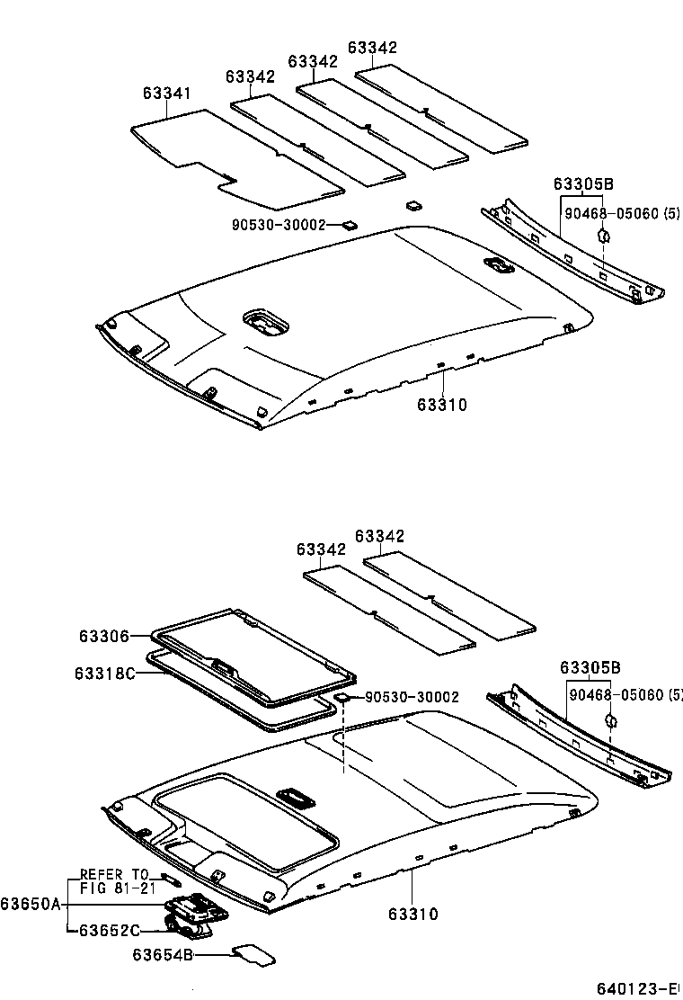 Headlining & Silencer Pad