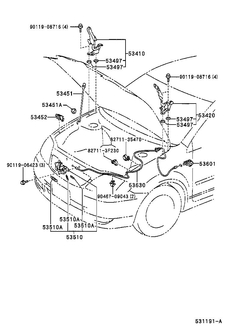 Hood Lock & Hinge