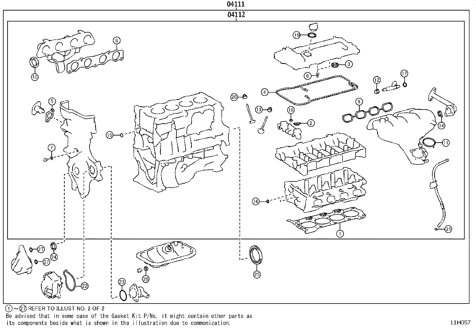 Engine Overhaul Gasket Kit