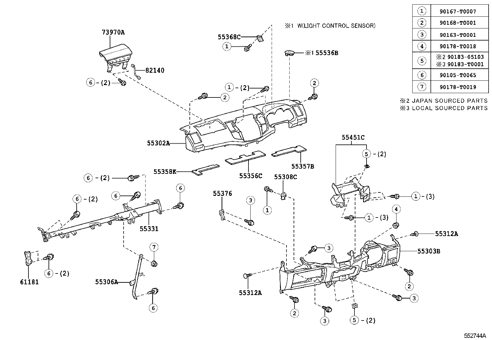 Instrument Panel Glove Compartment