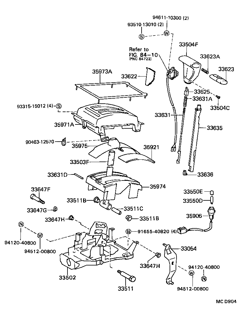 Shift Lever & Retainer