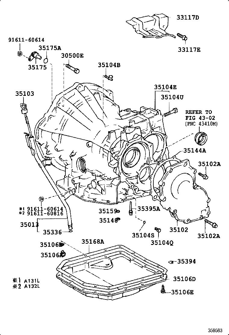 Transmission Case & Oil Pan