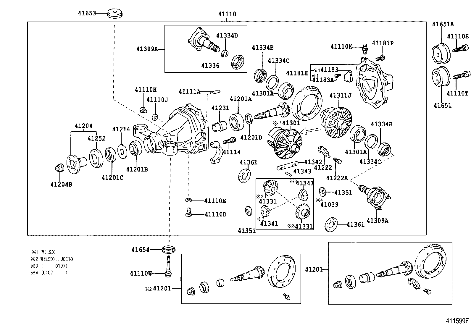 Rear Axle Housing Differential