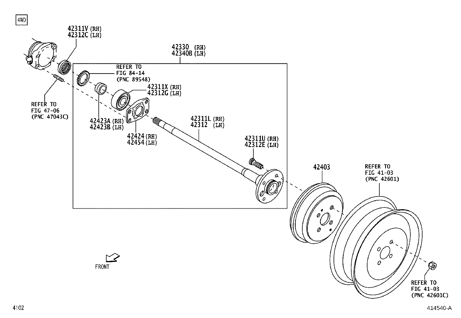 Rear Axle Shaft Hub
