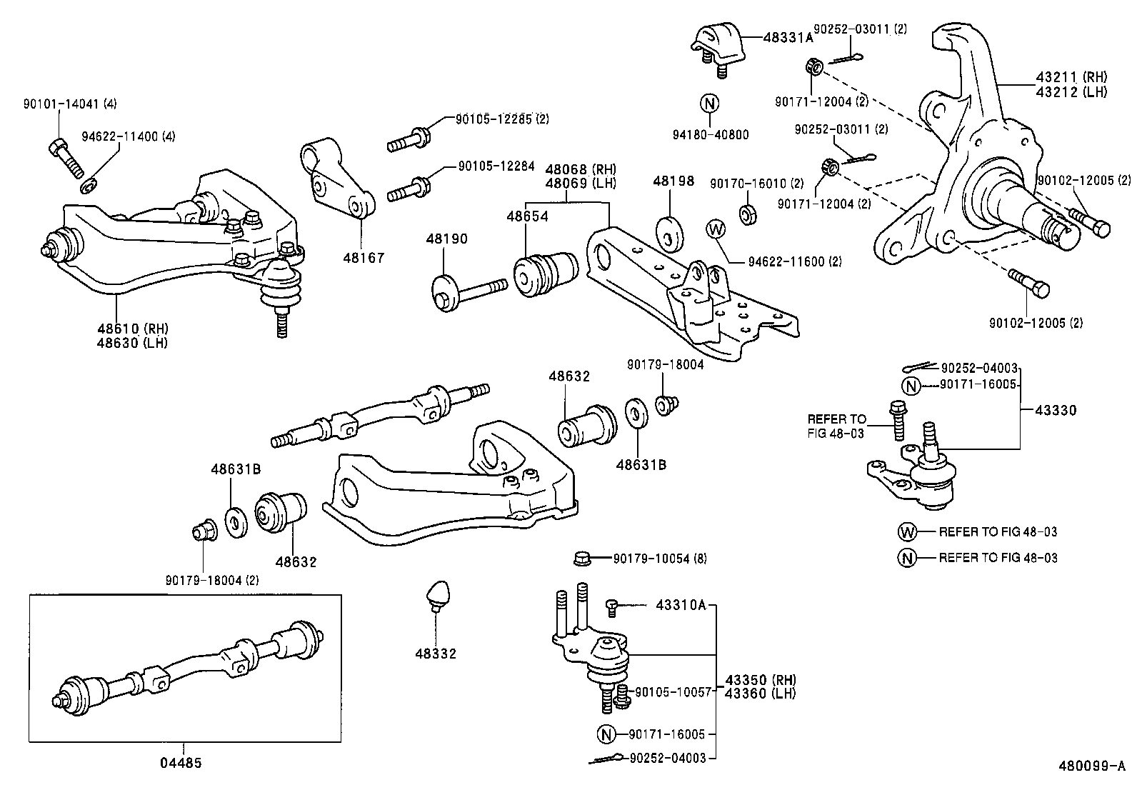 Front Axle Arm Steering Knuckle