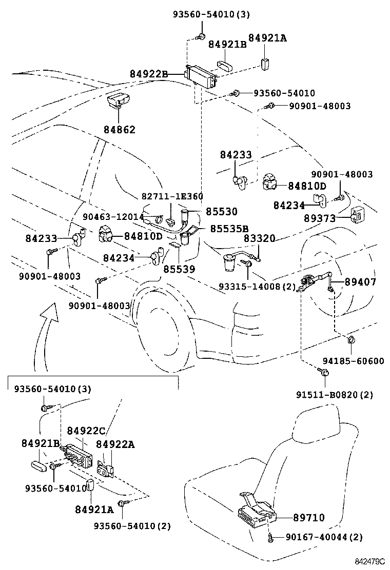 Interruptor y relé y computadora