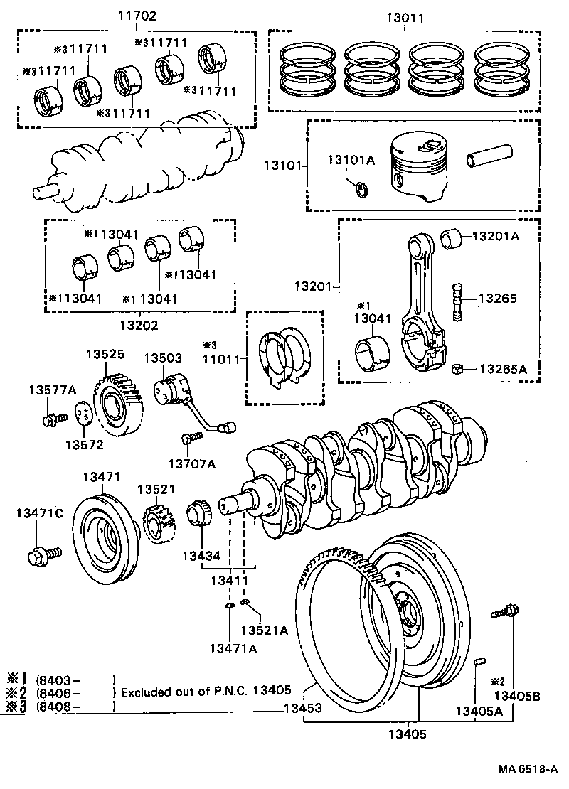 Cigüeñal y pistón