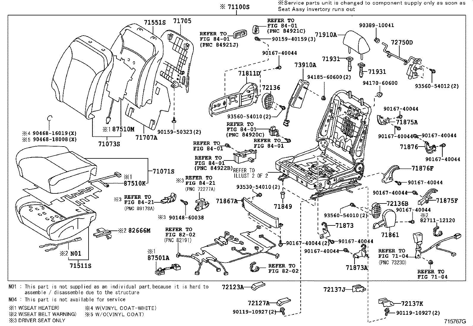 Front Seat & Seat Track