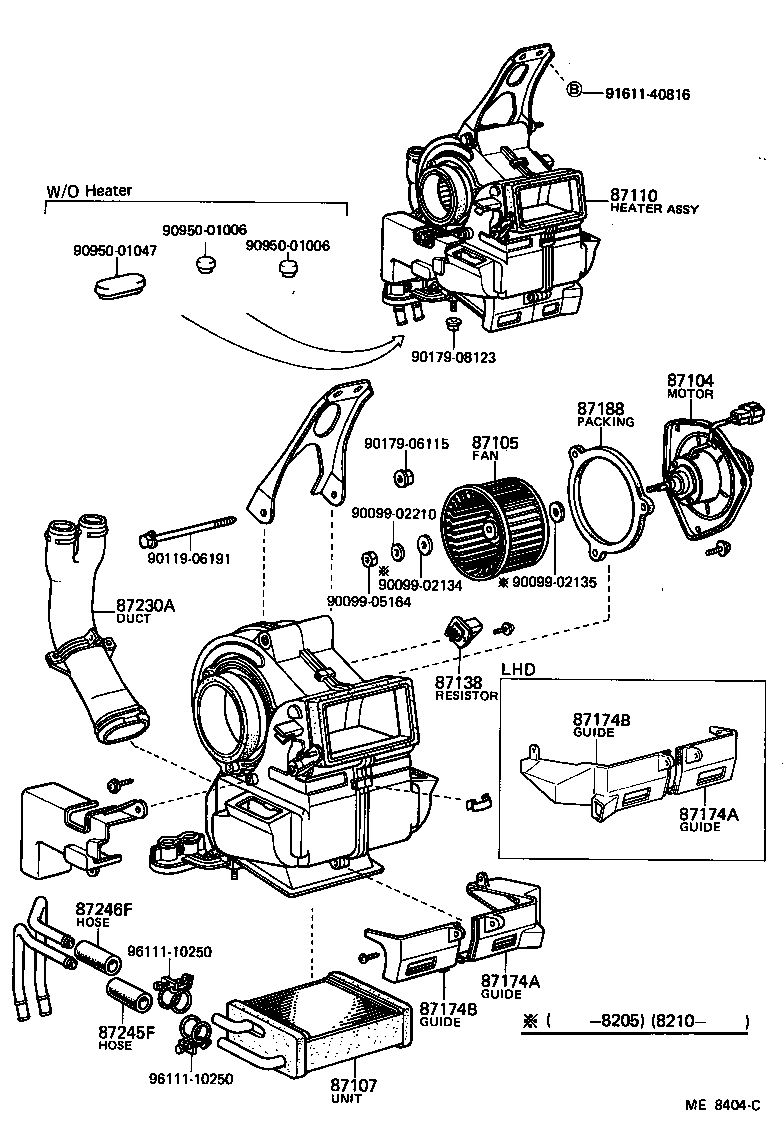 Heating Air Conditioning Heater Unit Blower