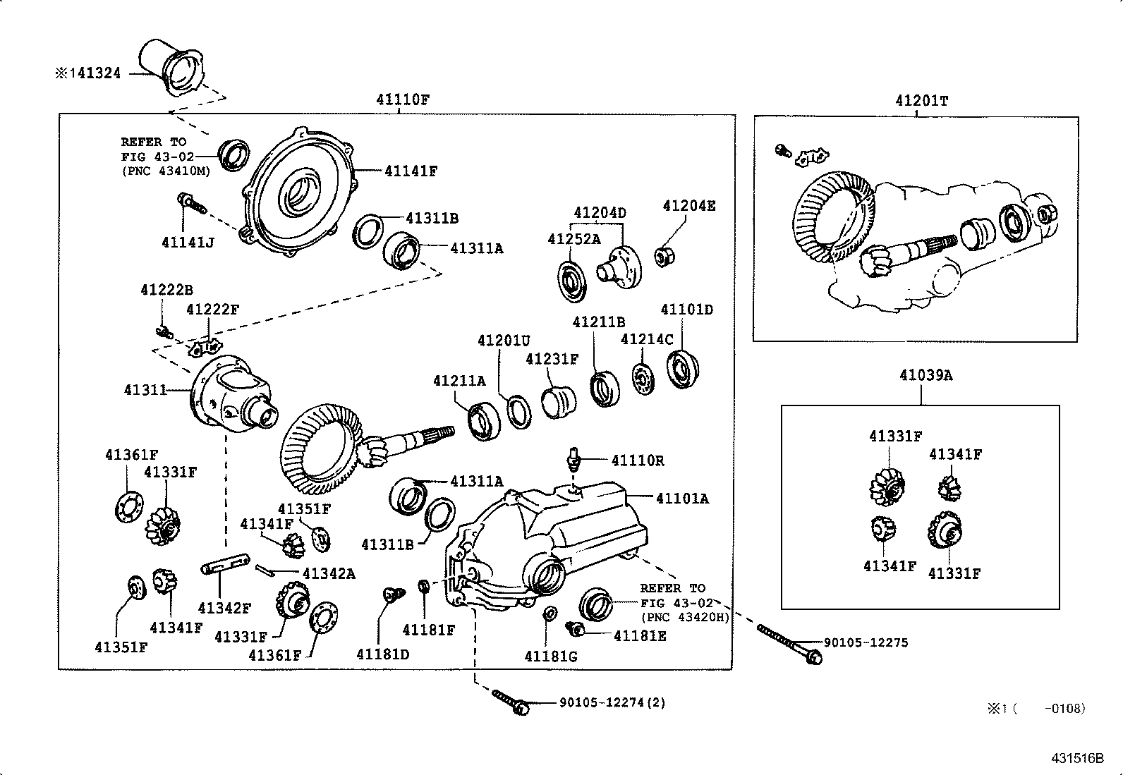 Front Axle Housing & Differential