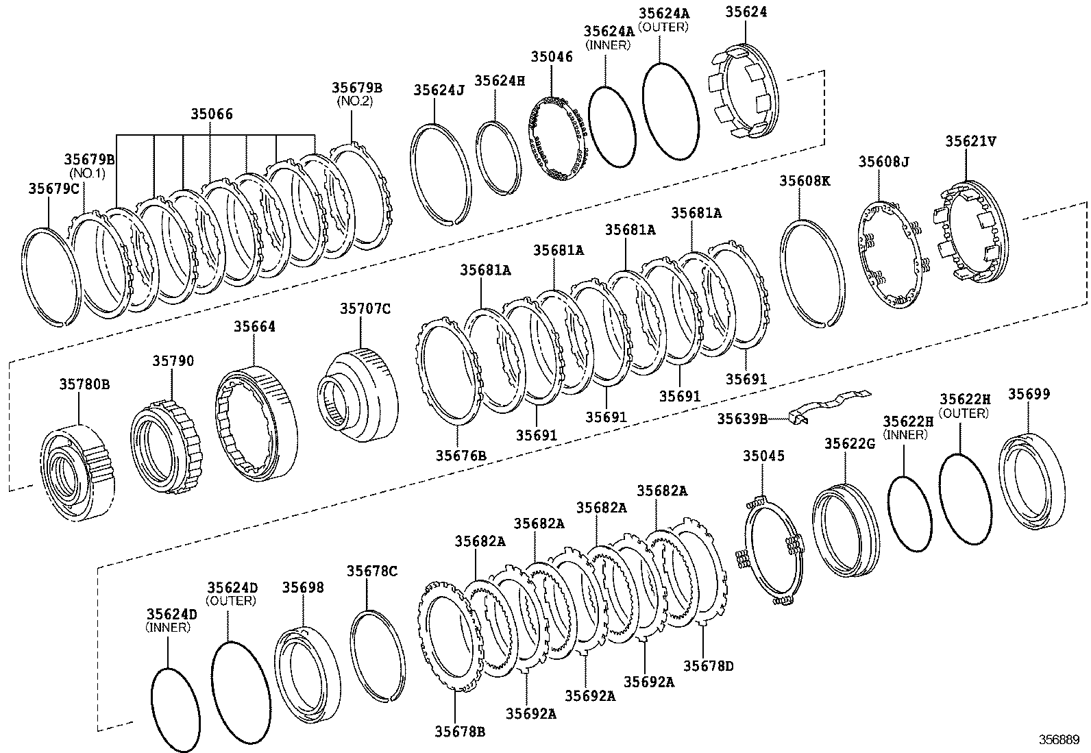 Center Support Planetary Sun Gear