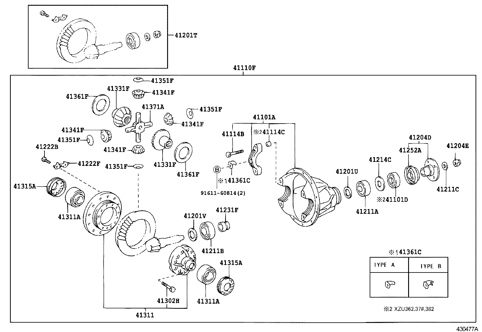 Front Axle Housing & Differential