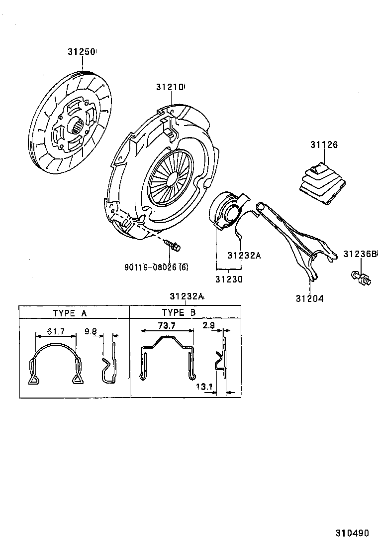 Clutch & Release Fork